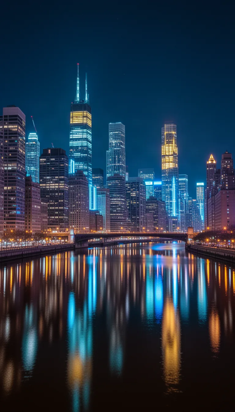 City Lights Reflections
