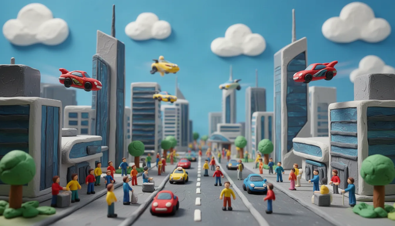 Futuristic Clay City