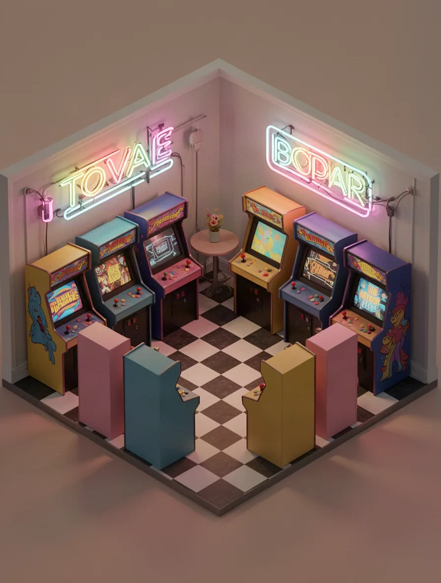 Retro Arcade Room